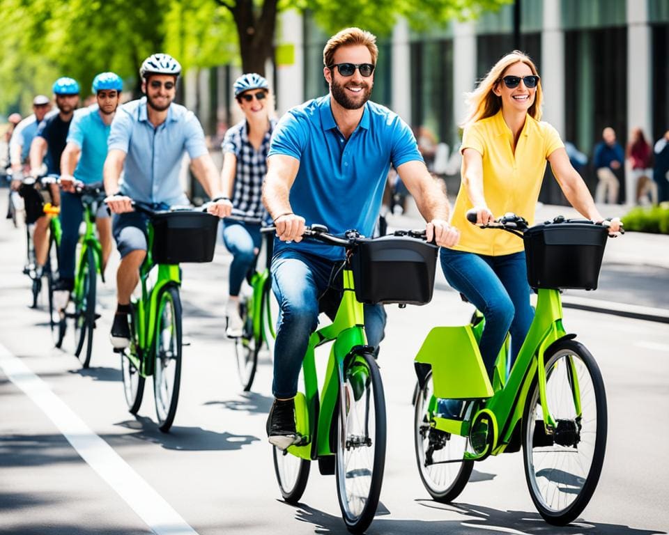 elektrische voertuigen en fietsen als ecologisch verantwoord transport